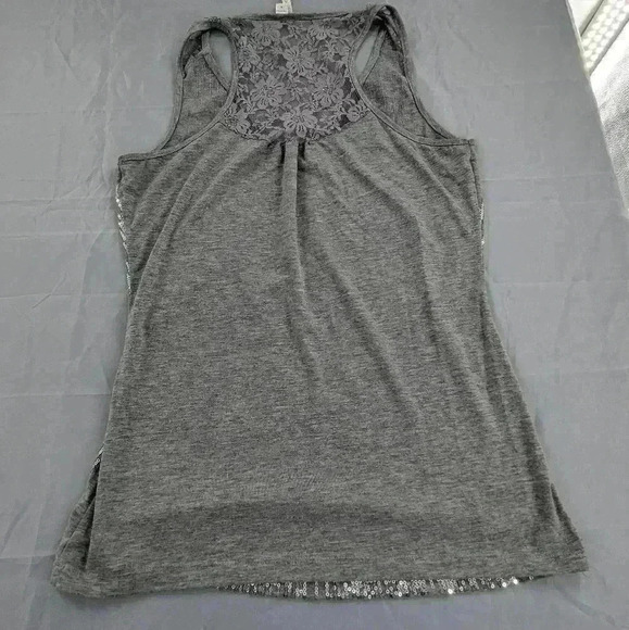 Vintage Y2k Women's Size Medium Zero Degrees Gray/ Silver Tank - Picture 6 of 7